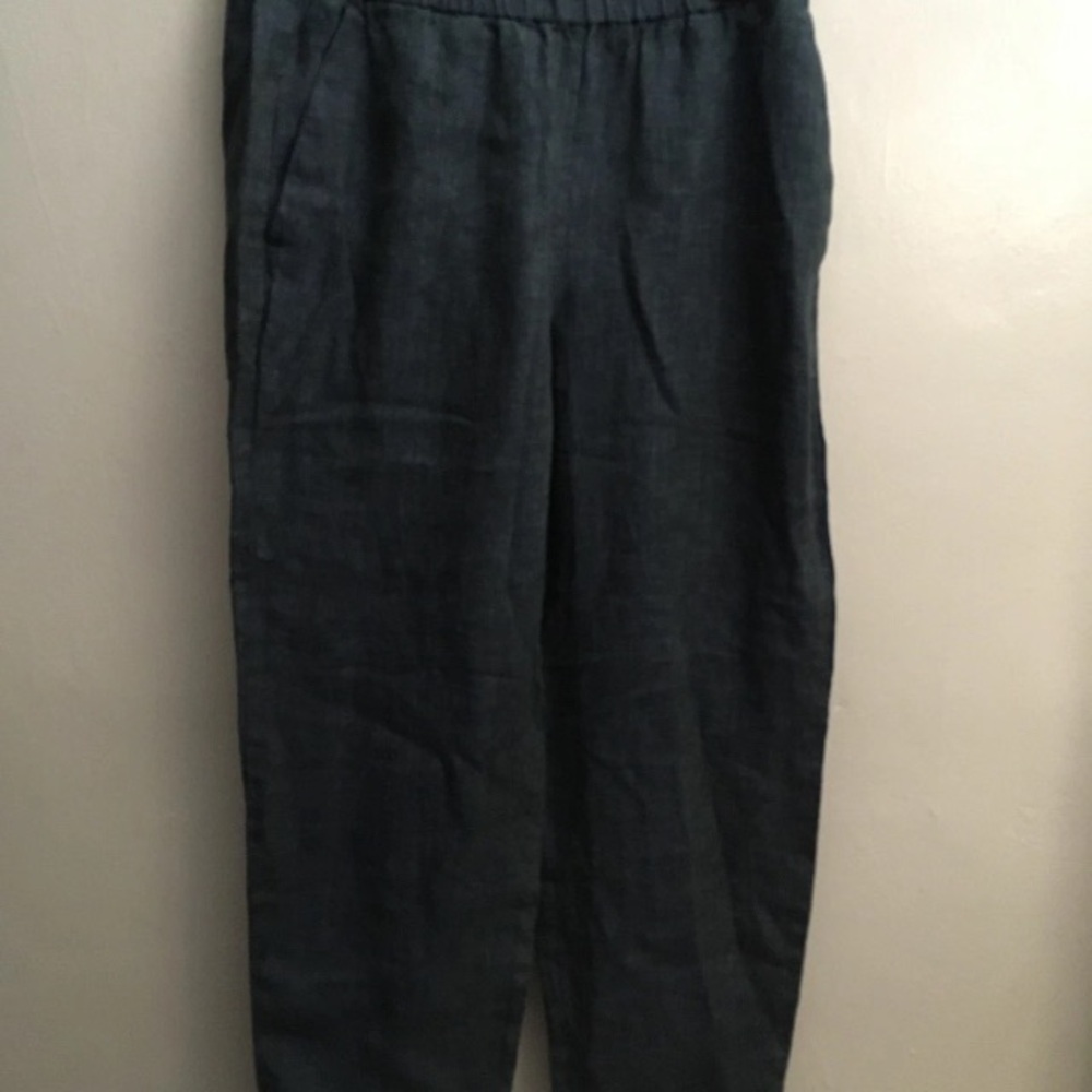 Women's Eileen Fisher Organic Linen Pants Size XS Blue